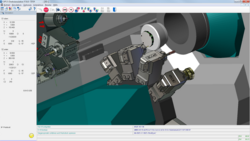 Machinensimulation Index G300 Gegenspindel